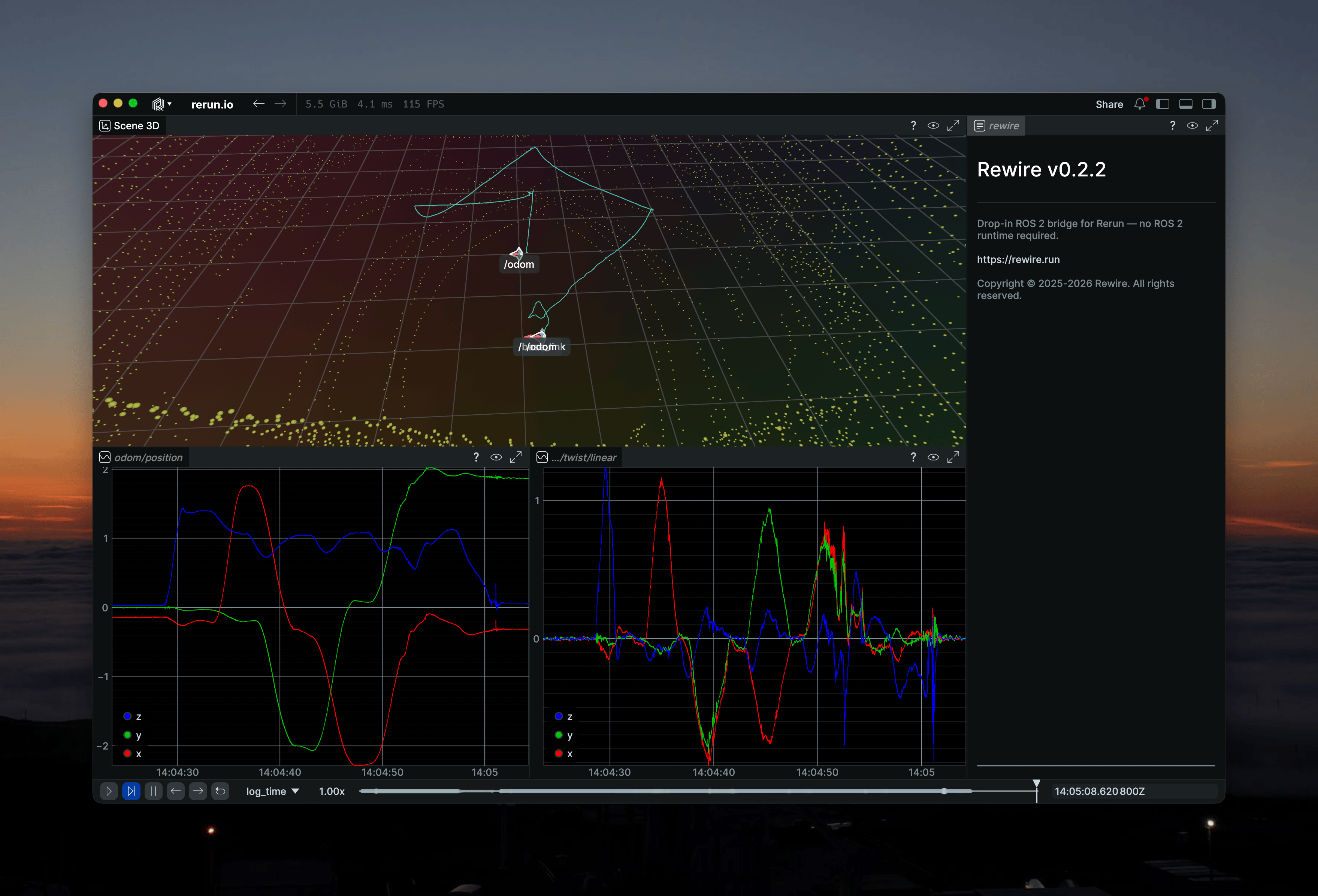 LiDAR + odometry